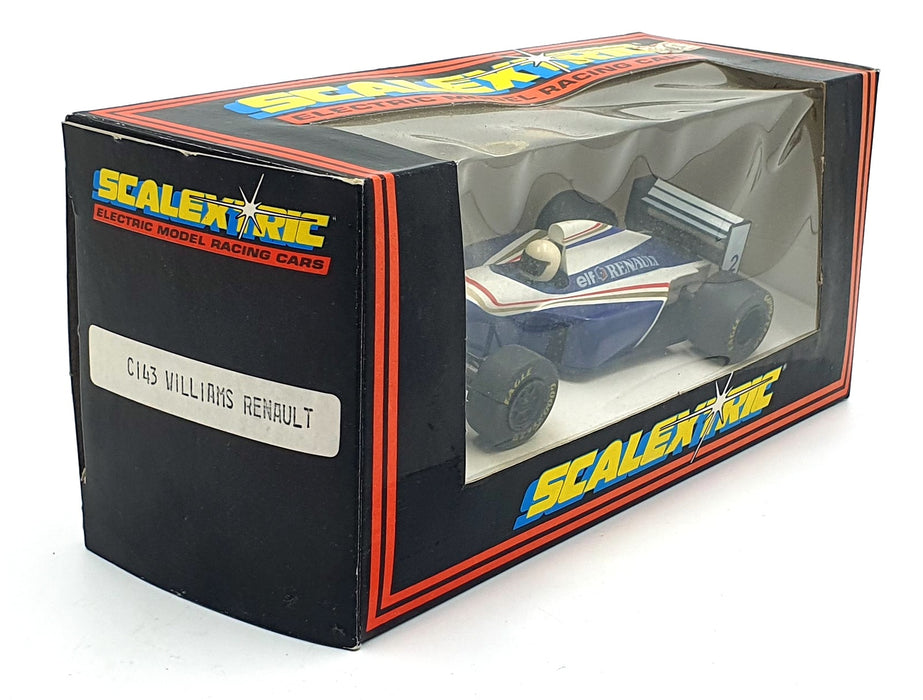 Scalextric 1/32 Scale Slotcar C143 - Renault #2 Willaims F1 - White Helmet