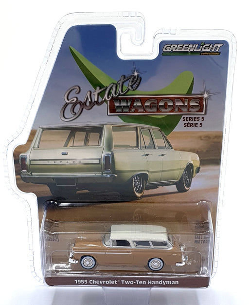 Greenlight 1/64 Scale 29990-A - 1955 Chevrolet Two-Ten Handyman - Brown