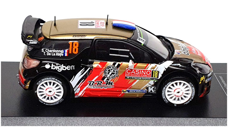 Ixo Diecast Club 1/43 Scale 13C11 - Citroen DS3 WRC #18 Monte Carlo 2015