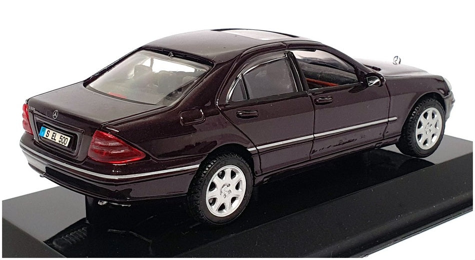 Maisto 1/43 Scale B6 600 5751 - Mercedes Benz S-Class - Met Dk Purple