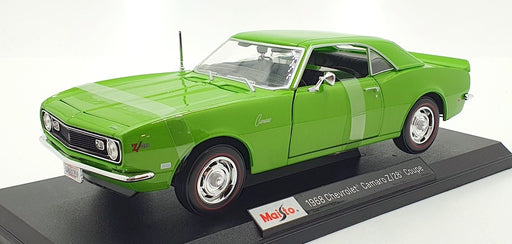 Maisto 1/18 Scale Diecast 46629 - 1968 Chevrolet Camaro Z/28 Coupe - Green