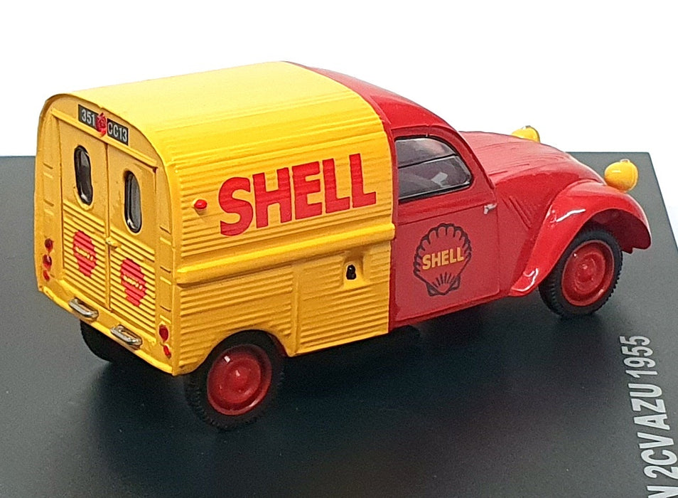 Norev 1/43 Scale 156023 - 1955 Citroen 2CV Azu Truck Shell - Red/Yellow