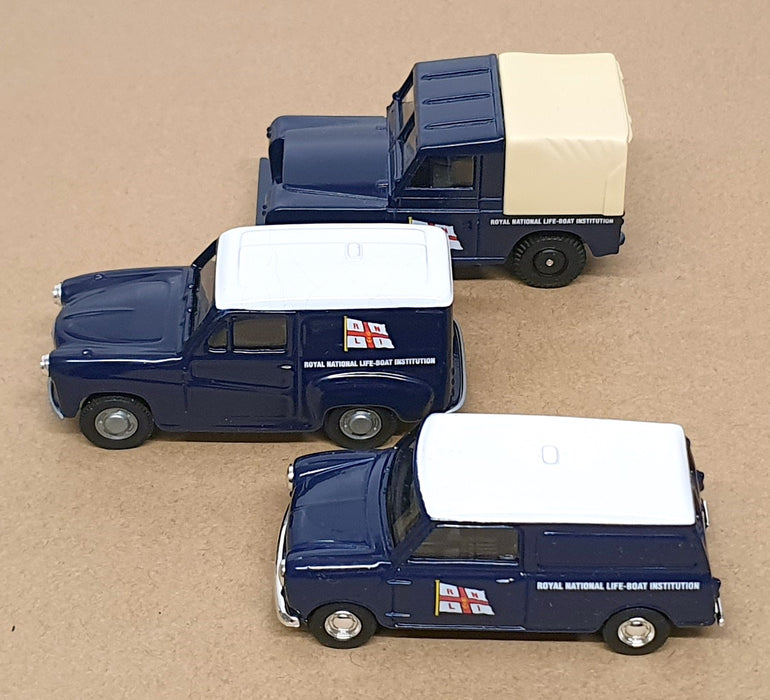 Lledo Diecast 61125A - Set Of 3 RNLI Austin Land Rover Mini