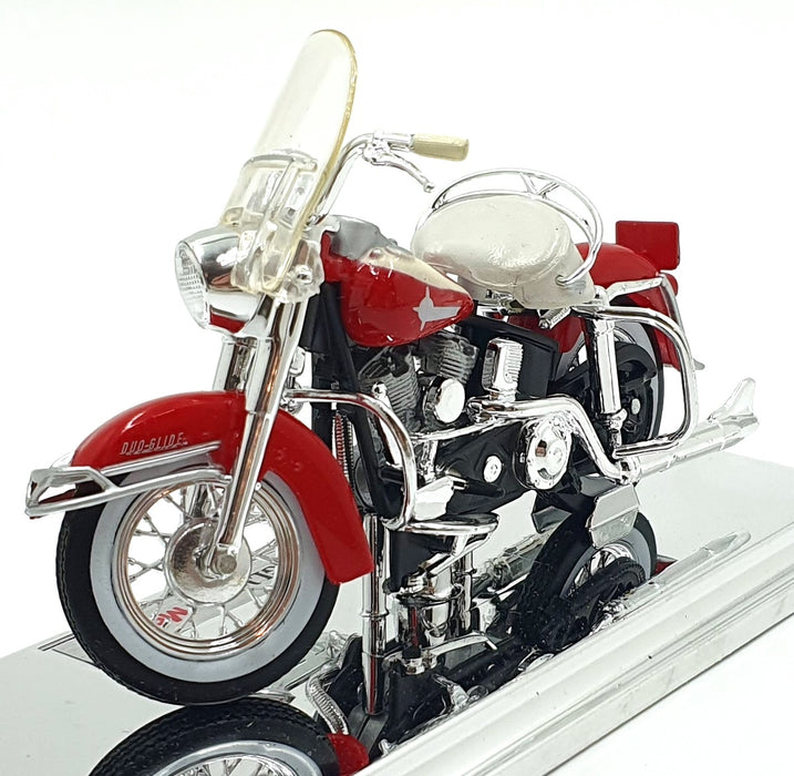 Maisto 1/18 Scale 39360 - 1962 Harley Davidson FLH Duo Glide - Red/White