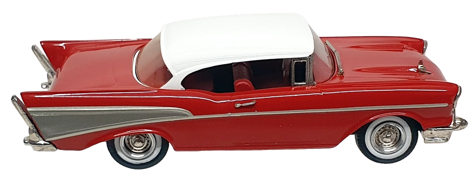 Western Models 1/43 Scale WMS44 - 1957 Chevrolet Bel Air - Red/White