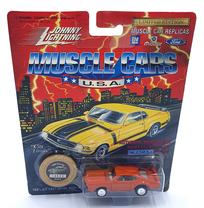 Johnny Lightning 1/64 Scale 200-180 - Muscle Cars 1969 Oldsmobile 442 - Orange