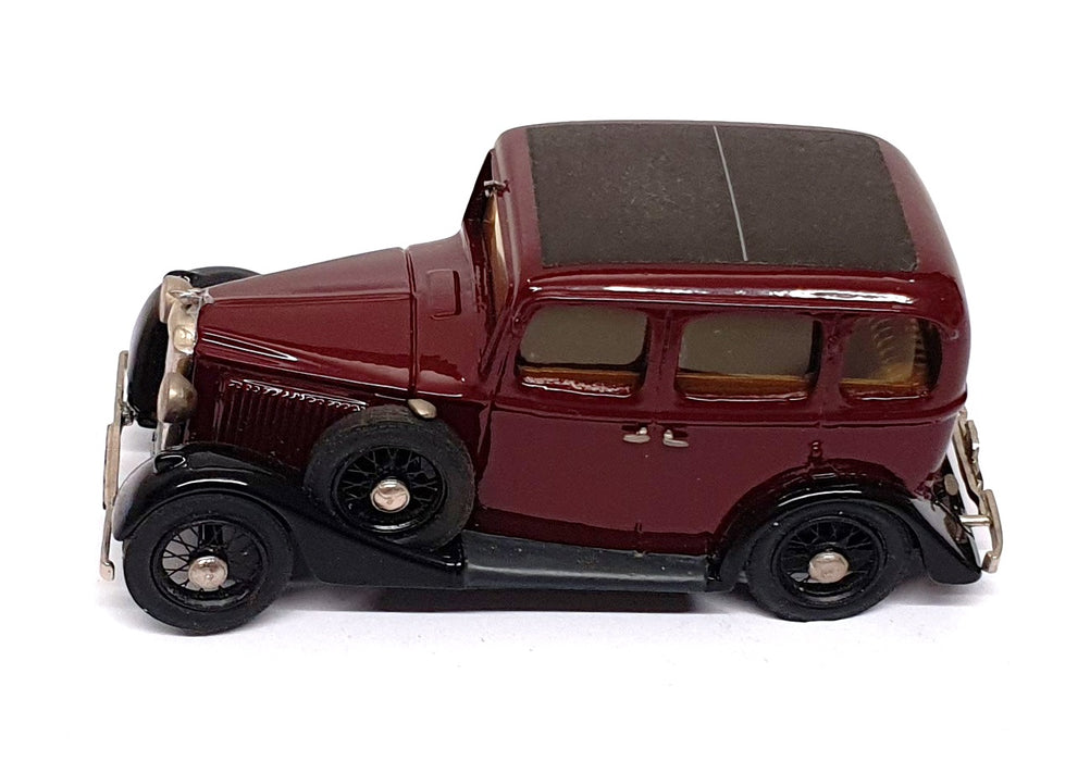 Milestone Miniatures 1/43 Scale VM2 - Vauxhall Lt. 6 Saloon Std. - Maroon/Black