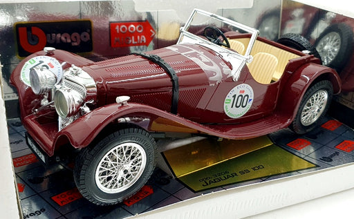 Burago 1/18 Scale Diecast 3206 - Jaguar SS 100 1937 1000 Miglia 