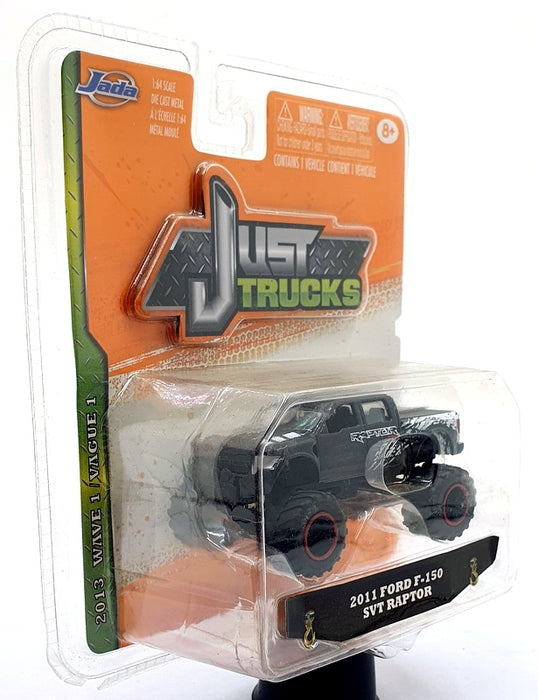Jada Just Trucks 1/64 Scale 14020B 2011 Ford F-150 SVT Raptor Orange Box - Black