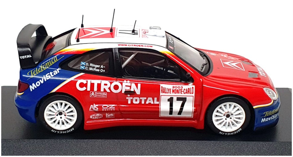 Ixo 1/43 Scale RAM107 - Citroen Xsara WRC #17 2nd Monte Carlo 2003