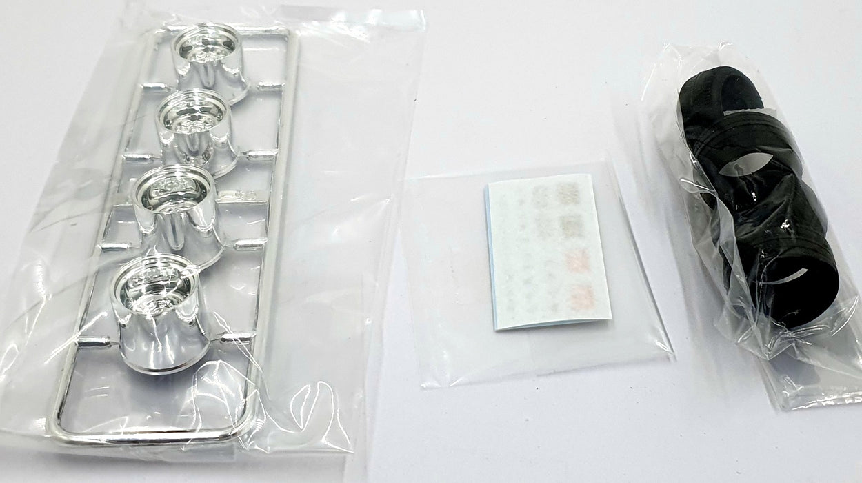 Aoshima 1/24 Scale 05232 - Kakou Tecchin Type 1 14' Wheels & Tyres Set #30