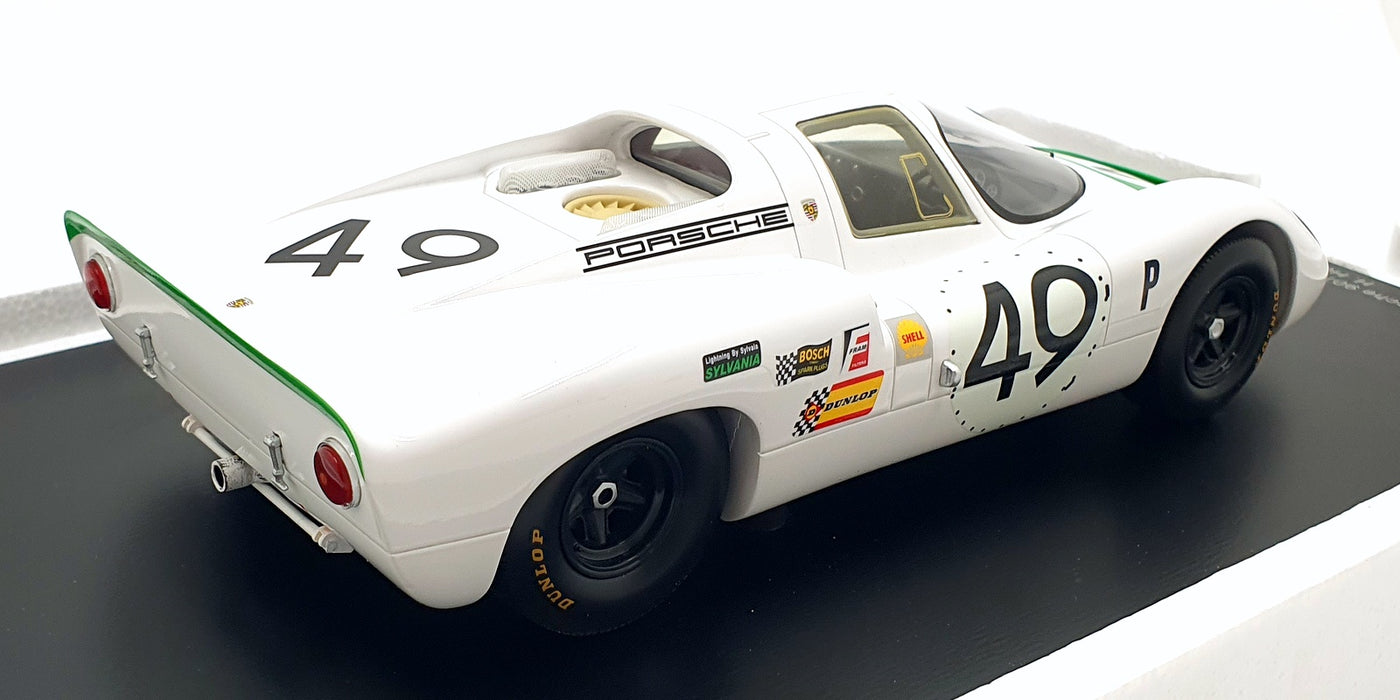 Spark 1/18 Scale Resin 18SE68 - Porsche 907C #49 Winner Sebring 1968