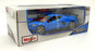 Maisto 1/18 Scale 46629 2020 Chevrolet Corvette Stingray Coupe Blue/Black Stripe