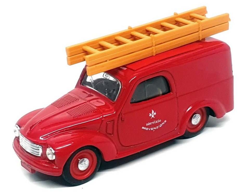 Brumm 1/43 Scale Diecast R80 - Fiat 500 Fire Engine Van - Red