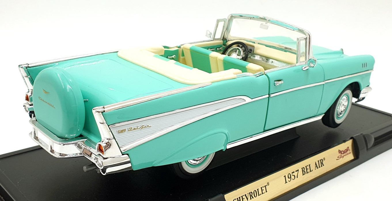 Road Signature 1/18 Scale Diecast 92108 - 1957 Chevrolet Bel Air - Green