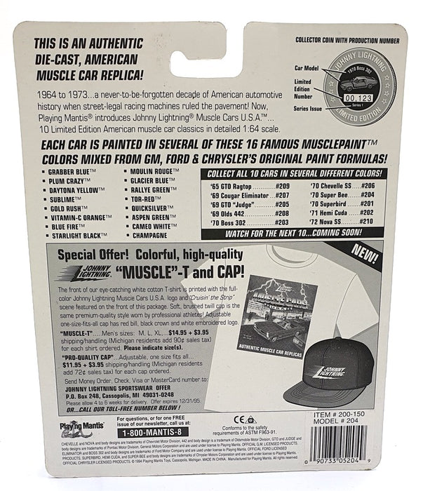 Johnny Lightning 1/64 Scale 200-150 - Muscle Cars 1970 Plymouth Super Bee - Pink