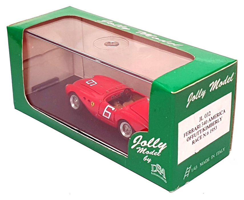 Jolly Model 1/43 Scale JL032 - Ferrari 340 America Offcut/Kimberly Race #6 1953