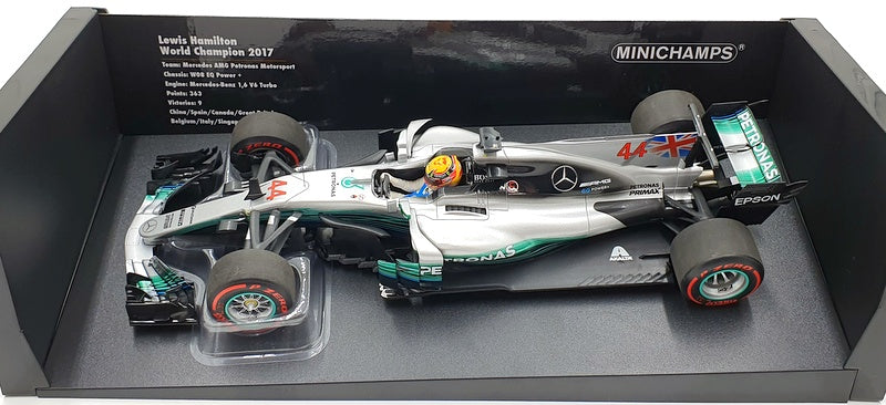 Minichamps 1/18 Scale 186 170044 - Mercedes F1 W08 L.Hamilton #44 2017 WC