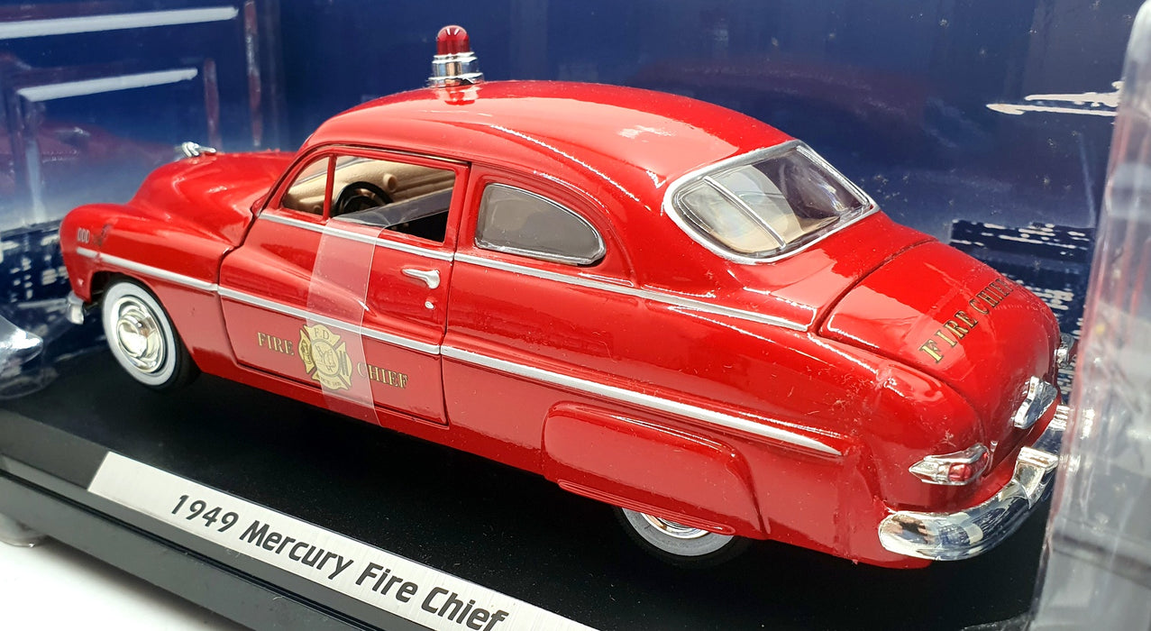 Motor Max 1/24 Scale Diecast 76400 - 1949 Mercury Fire Chief - Red