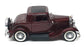 Road Signature 1/18 Scale 2625J - 1932 Ford 3-Window Coupe - Maroon