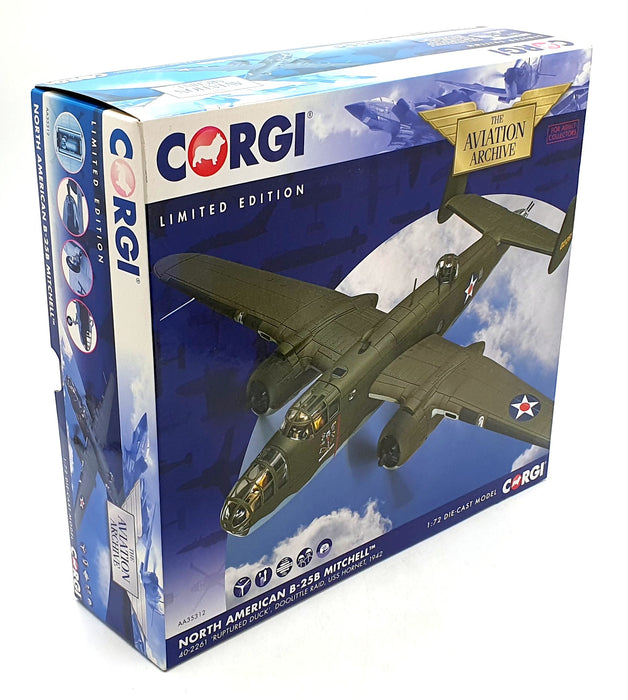 Corgi 1/72 Scale AA35312 - North American B-25B Mitchell Ruptured Duck 1942
