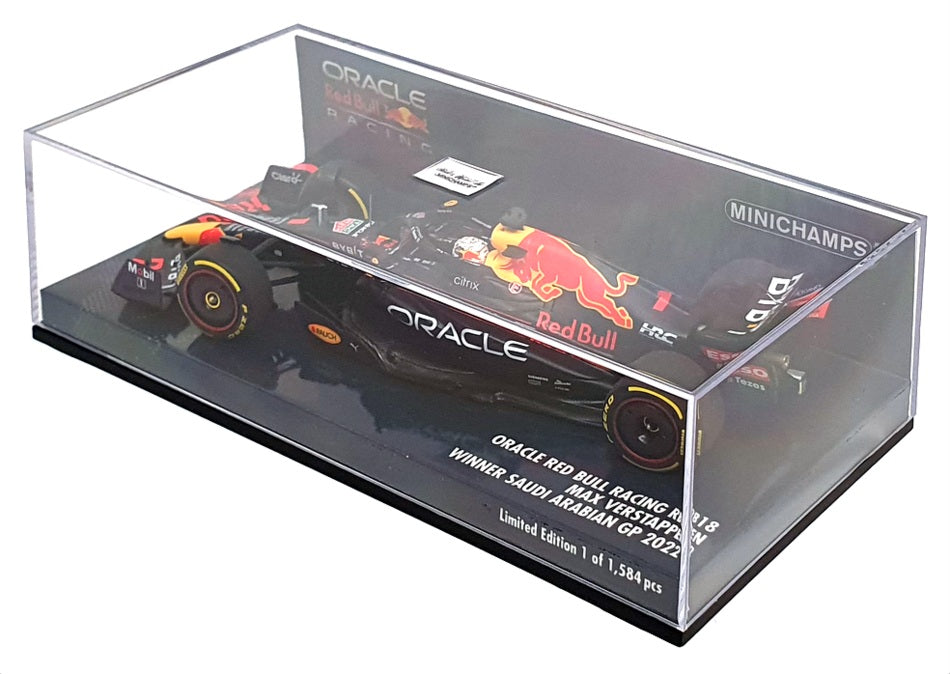 Minichamps 1/43 Scale 417 220101 - F1 Red Bull RB18 1st Verstappen S Arabia 2022