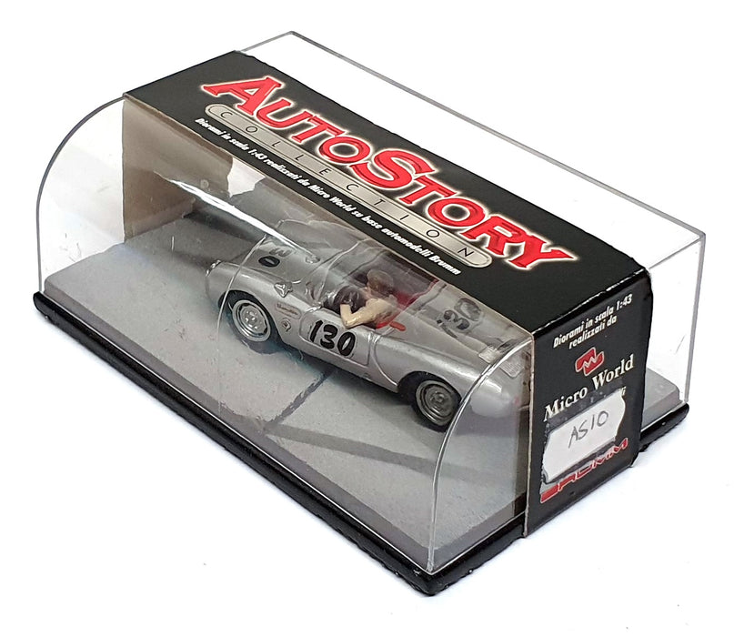 Brumm AutoStory 1/43 Scale AS10 - Porsche 550 #130 James Dean - Silver