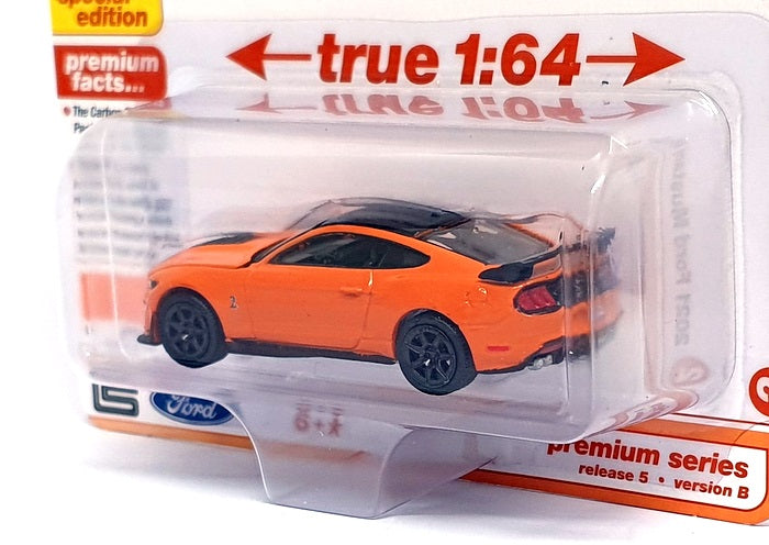Auto World 1/64 Scale AW64472 - 2021 Ford Mustang Shelby GT500 - Twister Orange