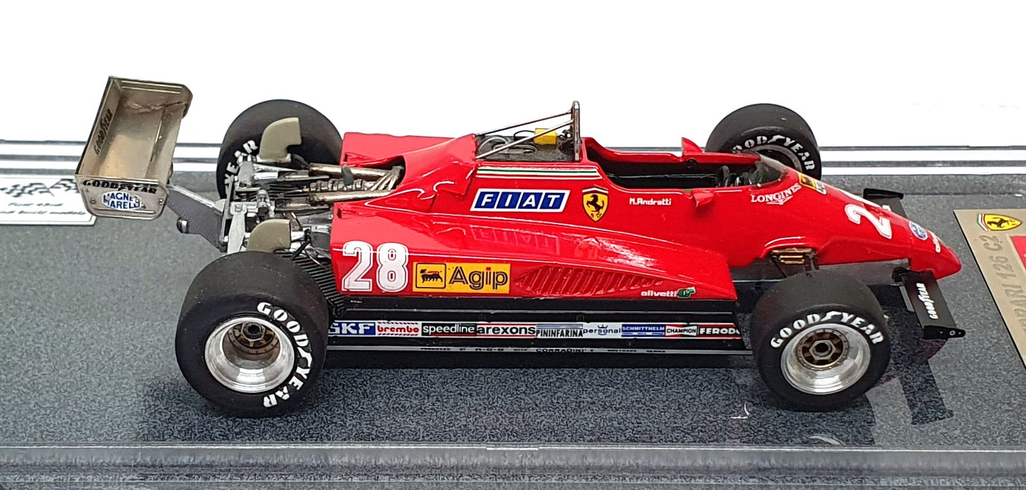 Tameo 1/43 Scale Built Kit TK126C2 F1 Ferrari 126 C2 #28 Italy GP 1982 Andretti