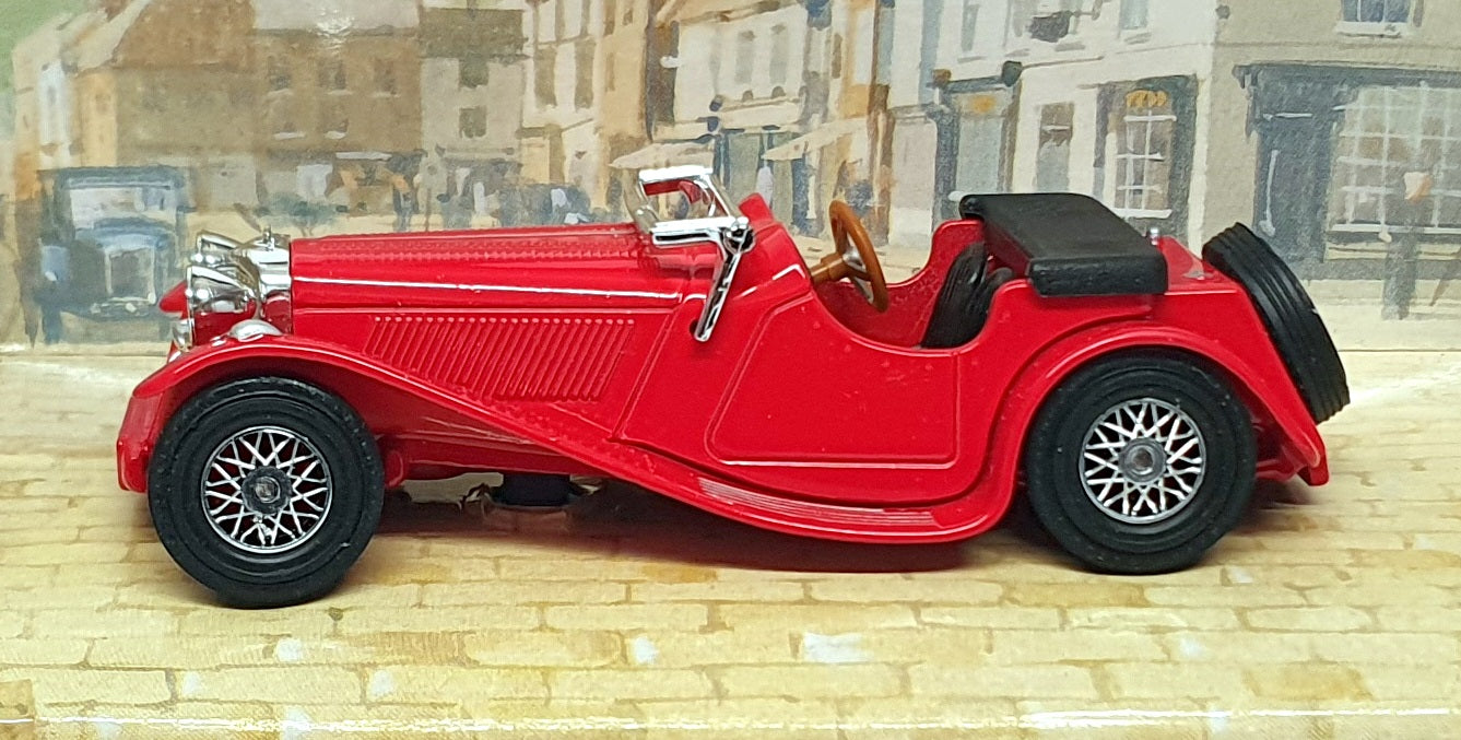 Matchbox Appx 10cm Long Diecast Y1-G - Jaguar SS100 - Red