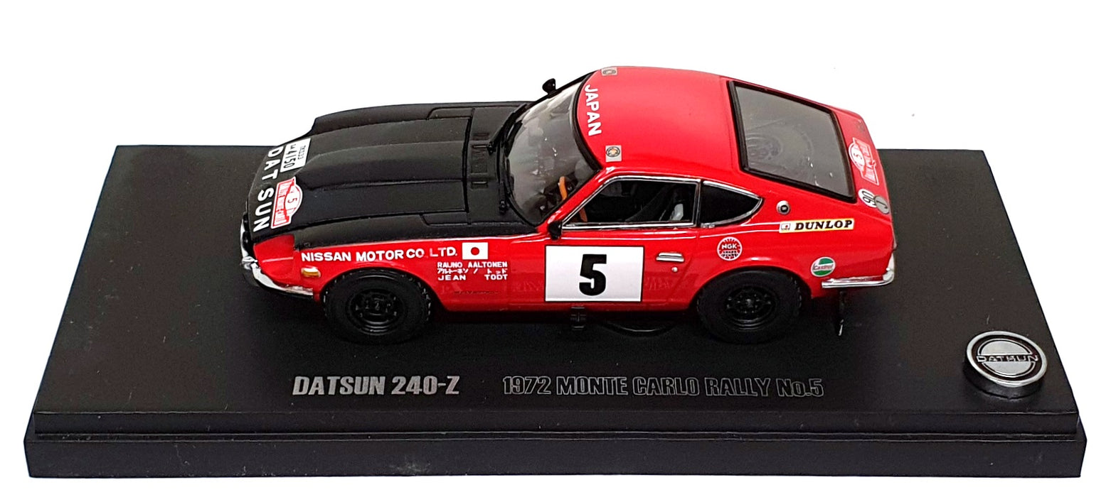 Kyosho 1/43 Scale 03165B - Datsun 240Z #5 Monte Carlo 1972 - Red/Black