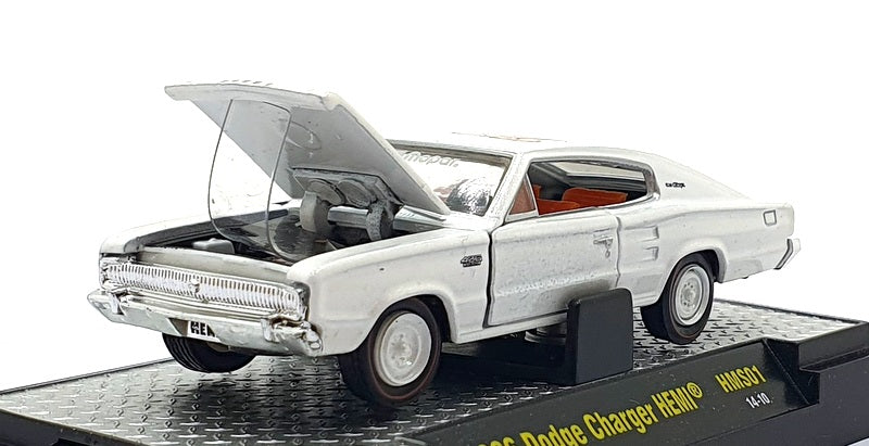 Castline M2 Machines 1/64 Scale HMS01 - 1970 Dodge Charger HEMI - White