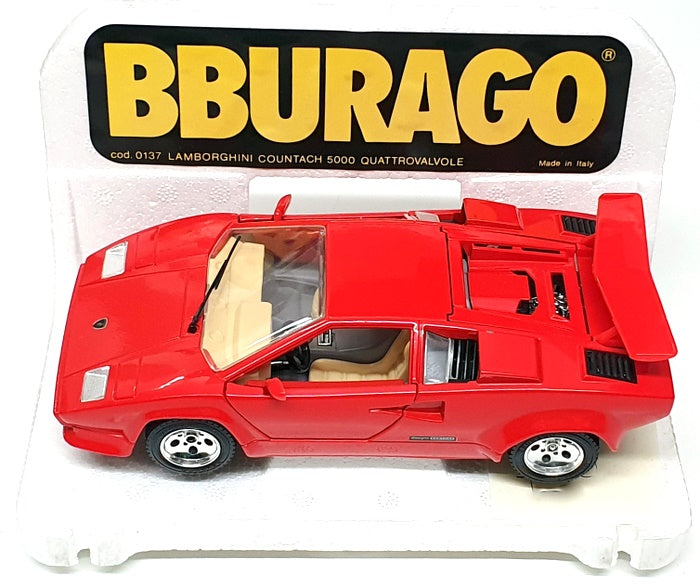 Burago 1/24 Scale Diecast 0137 - Lamborghini Countach 5000 - Red