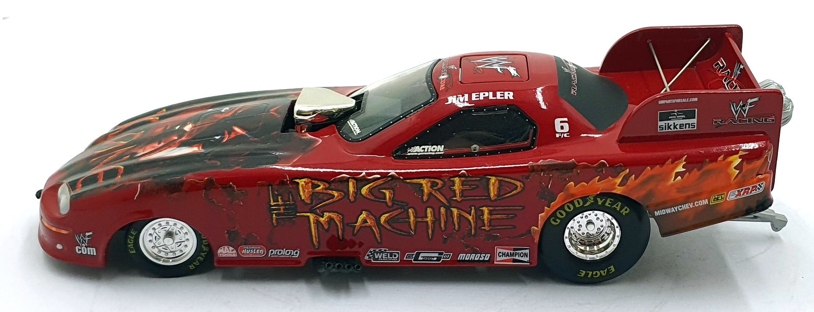 Action 1/24 Scale 100220 Chevrolet Funny Car Dragster WWF/Kane - Epler