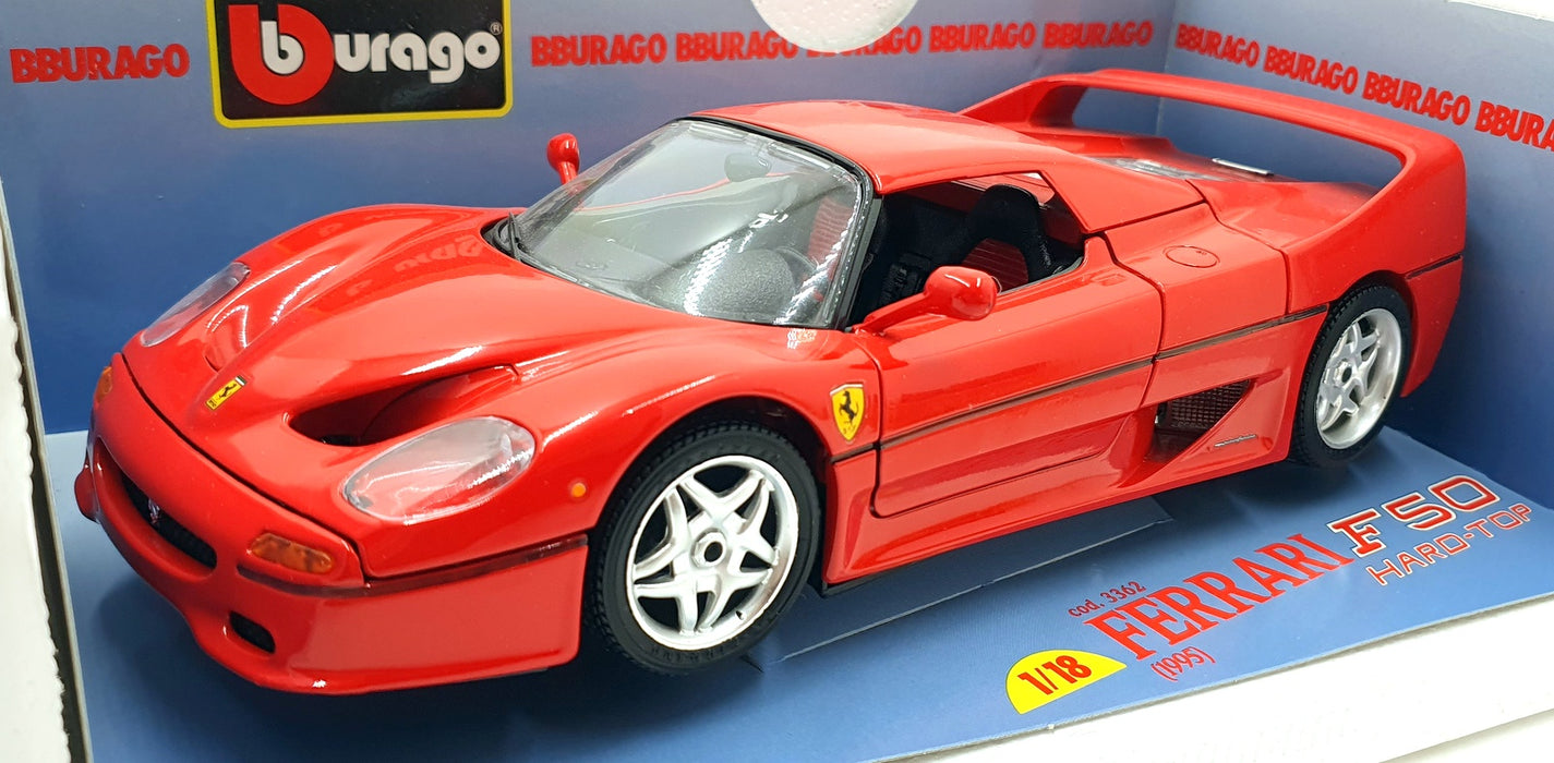 Burago 1/18 Scale Diecast 3362 - Ferrari F50 Hard Top 1995