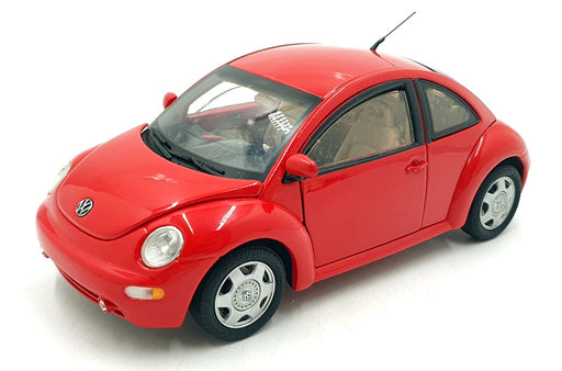 Franklin Mint 1/24 Scale Diecast B11YF00 - Volkswagen New Beetle - Red