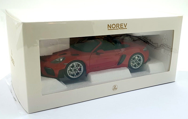 Norev 1/18 Scale Diecast 187271 - 2023 Porsche 718 Spyder RS - Red