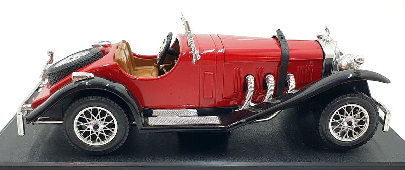 Burago 1/24 Scale Diecast 1509 - 1928 Mercedes Benz SSK - Red/Black
