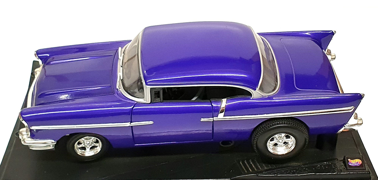 Hot Wheels 1/18 Scale Diecast 27636 - Custom '57 Chevy - Purple