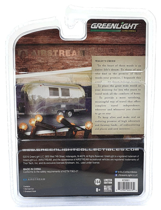 Greenlight 1/64 Scale 29881 - Airstream 16' Bambi Decoration - Silver