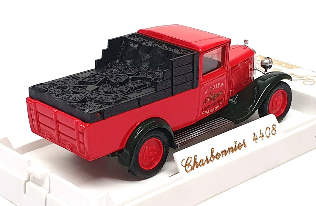 Solido 1/43 Scale 4408 - Citroen C4 Truck Bois Alaizard Charbons - Red