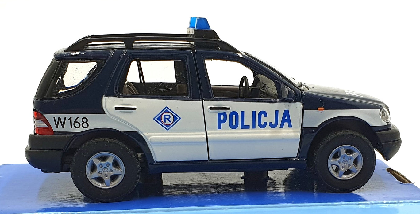 Cararama 1/43 Scale 210226D - Mercedes-Benz ML 320 Policja Police Car - Blue