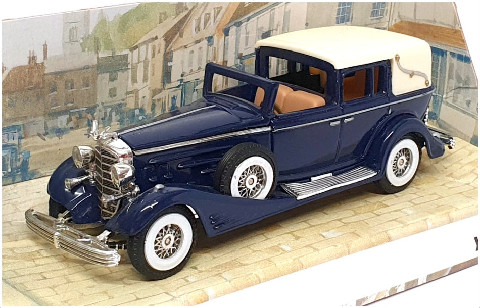 Matchbox Appx 11cm Long Diecast Y-34 - 1933 Cadillac 452 V16 - Blue