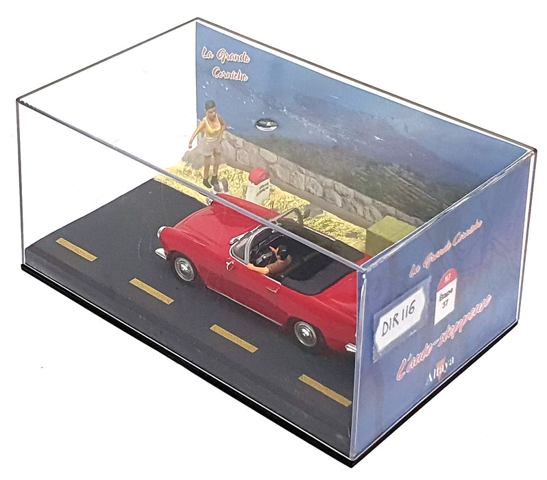 Altaya La Route Bleue 1/43 Scale DIR116 - Simca Aronde Diorama - Red