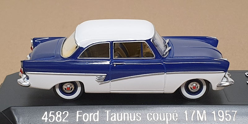 Solido 1/43 Scale 4582 - 1957 Ford Taunus Coupe 17M - Blue/White