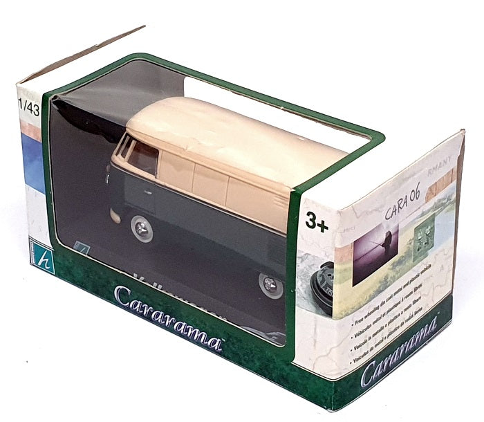 Cararama 1/43 Scale CARA06 - VW Volkswagen Microbus - Green/Beige