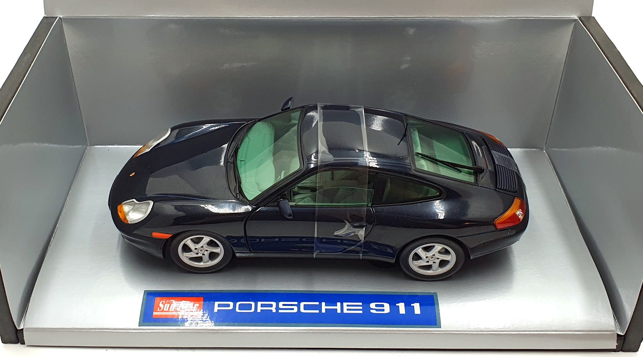 Sun Star 1/18 Scale Diecast 1203 - Porsche 911 Carrera Coupe - Black