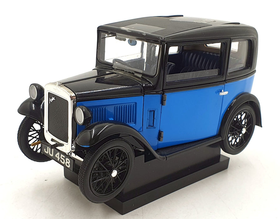 Ricko 1/18 Scale Diecast 32130 - 1932 Austin 7 Deluxe Saloon Blue/Black