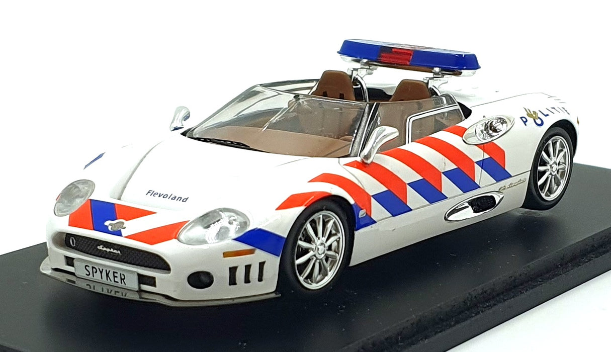 Spark 1/43 Scale S2151 - 2008 Spyker C8 Spyder Dutch Police - White