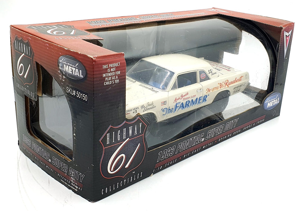 Highway 61 1/18 Scale 50150 - 1963 Pontiac Super Duty 'The Farmer' Cream